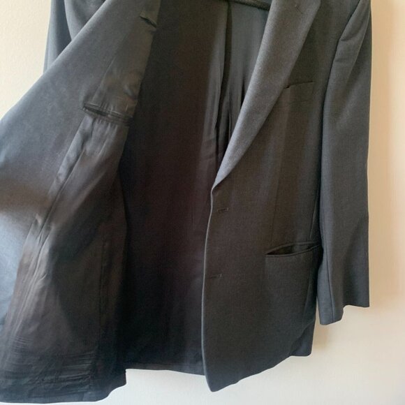 Brooks Brothers 346 Stretch Solid Grey Wool Blazer Sport Coat Suit Jacket 41R - Picture 7 of 10